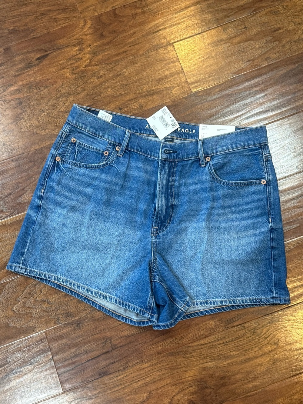 aerie Medium Blue Denim Jean Shorts